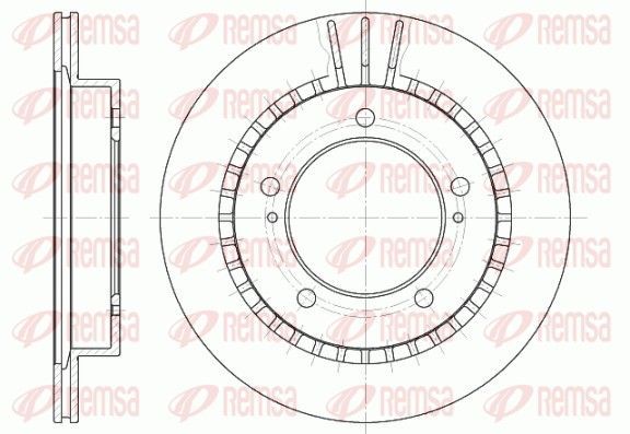 Stabdžių diskas REMSA 6492.10