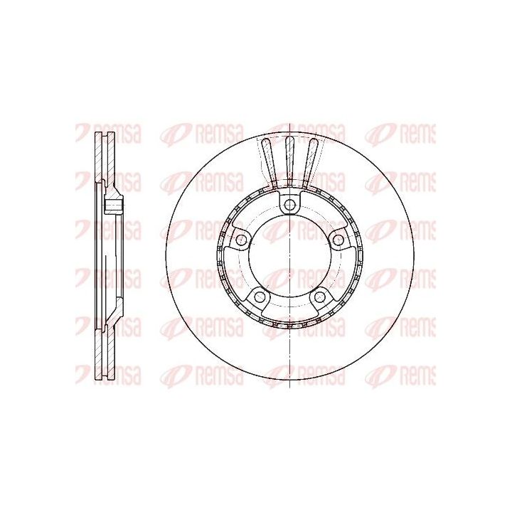 Stabdžių diskas REMSA 6520.10