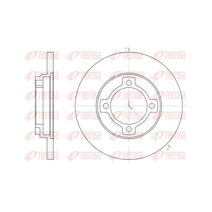 Stabdžių diskas REMSA 6522.00