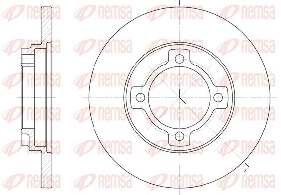 Stabdžių diskas REMSA 6522.00