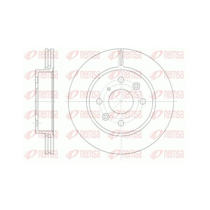 Stabdžių diskas REMSA 6523.10
