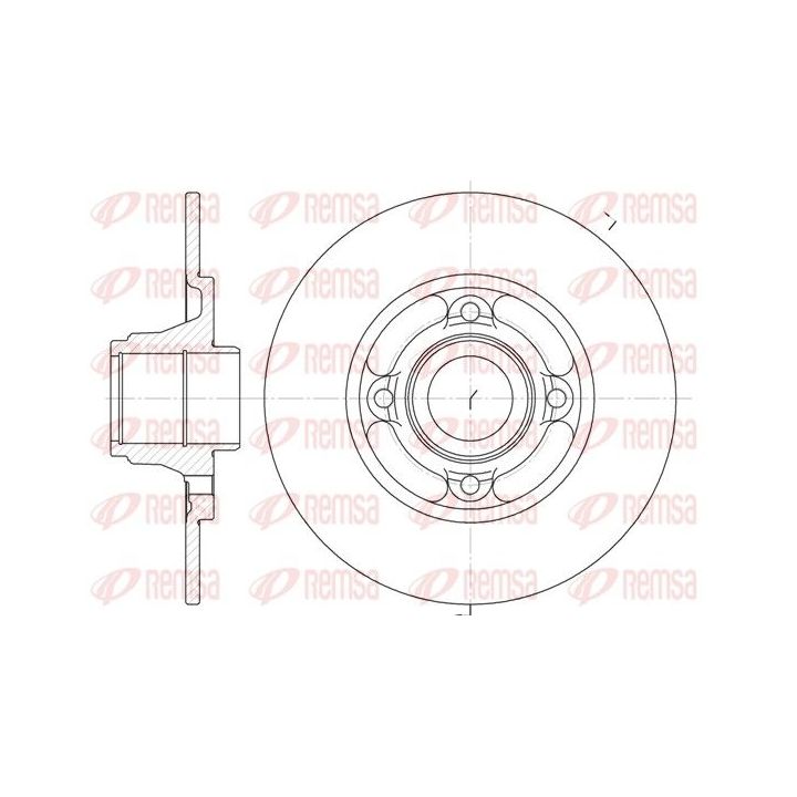 Stabdžių diskas REMSA 6537.00