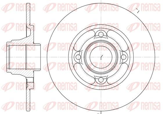 Stabdžių diskas REMSA 6537.00