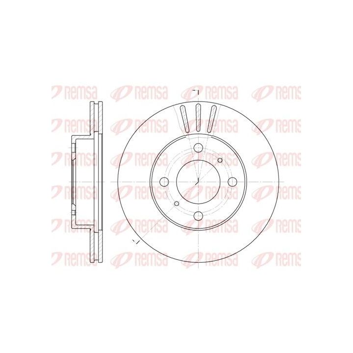 Stabdžių diskas REMSA 6557.10