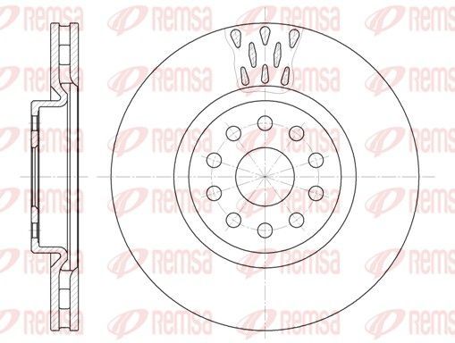Stabdžių diskas REMSA 6563.10