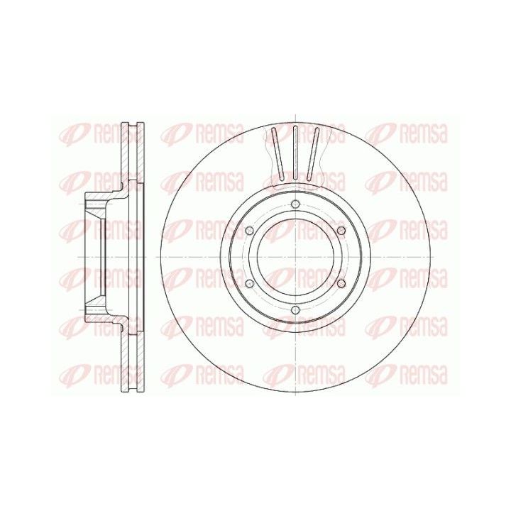 Stabdžių diskas REMSA 6567.10