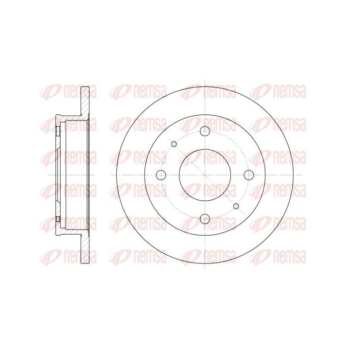 Stabdžių diskas REMSA 6568.00