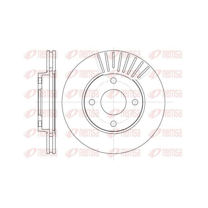 Stabdžių diskas REMSA 6575.10