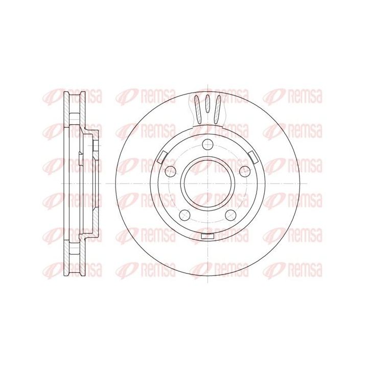 Stabdžių diskas REMSA 6581.10