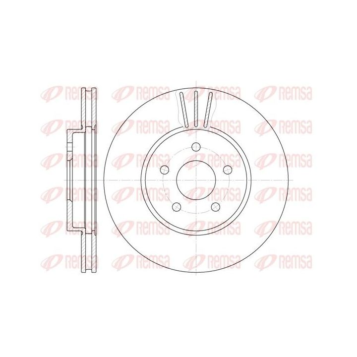 Stabdžių diskas REMSA 6607.10
