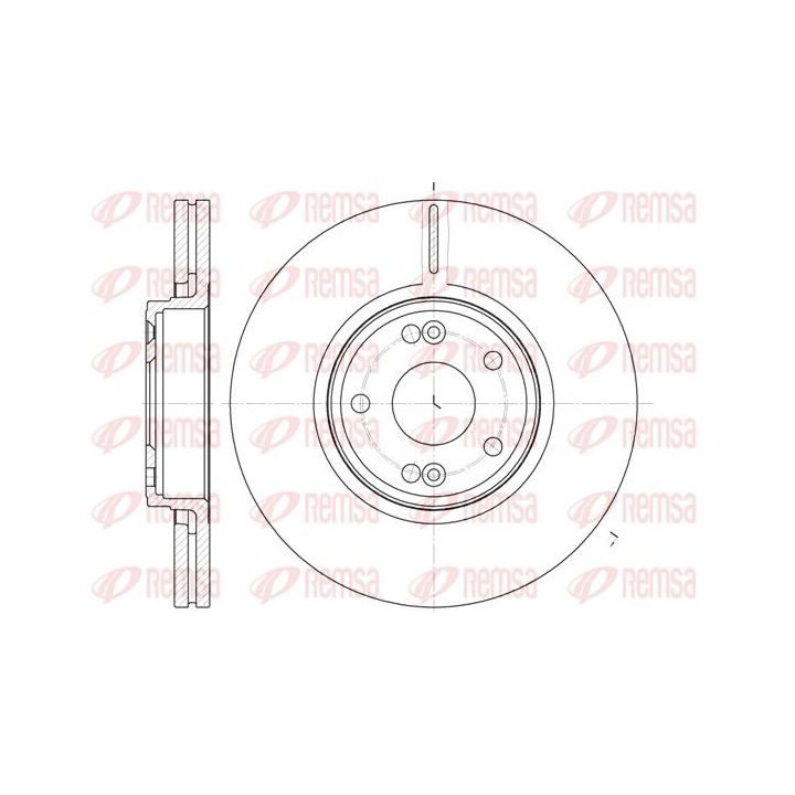 Stabdžių diskas REMSA 6612.10