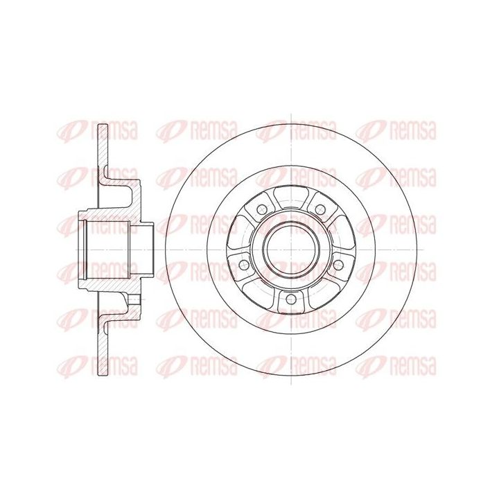 Stabdžių diskas REMSA 6613.00
