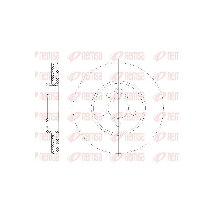 Stabdžių diskas REMSA 6614.10