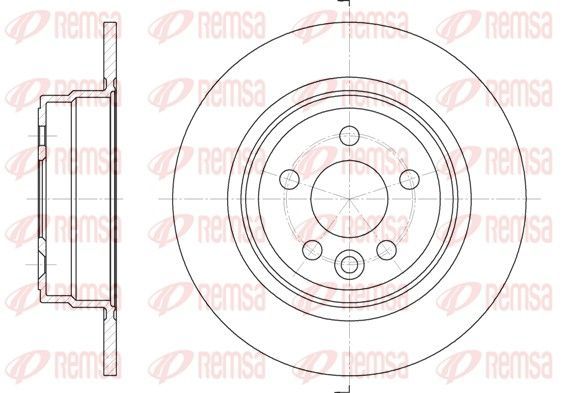 Stabdžių diskas REMSA 6615.00