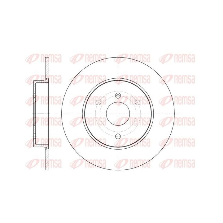 Stabdžių diskas REMSA 6617.00