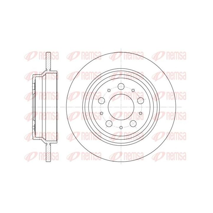 Stabdžių diskas REMSA 6620.00