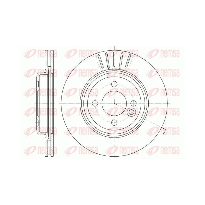 Stabdžių diskas REMSA 6624.10