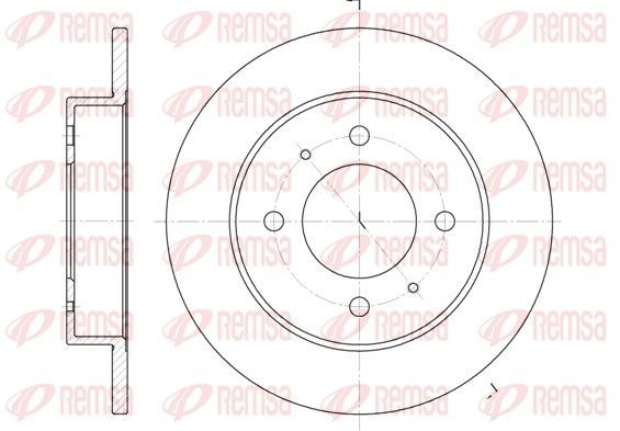 Stabdžių diskas REMSA 6627.00