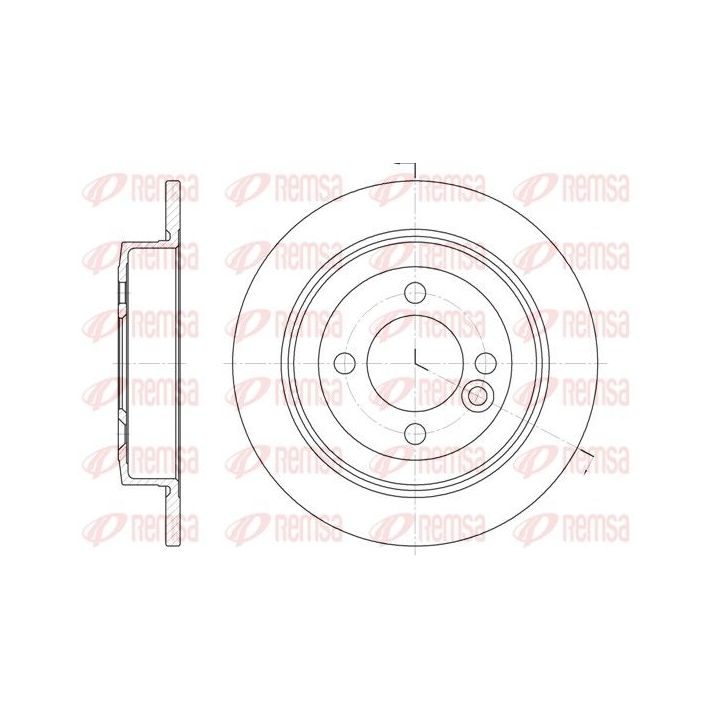 Stabdžių diskas REMSA 6629.00