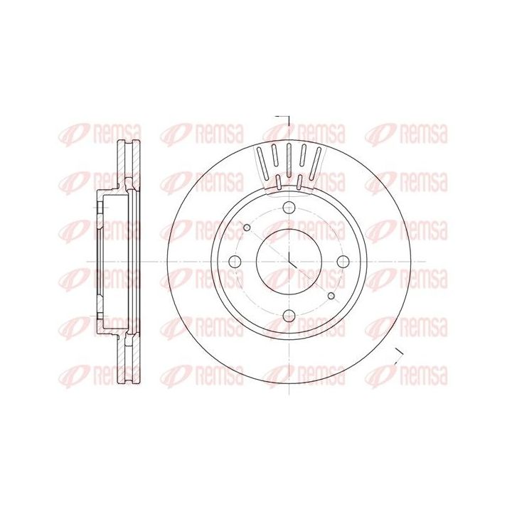 Stabdžių diskas REMSA 6633.10