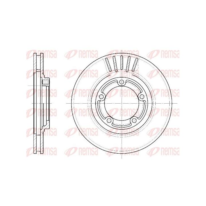 Stabdžių diskas REMSA 6636.10