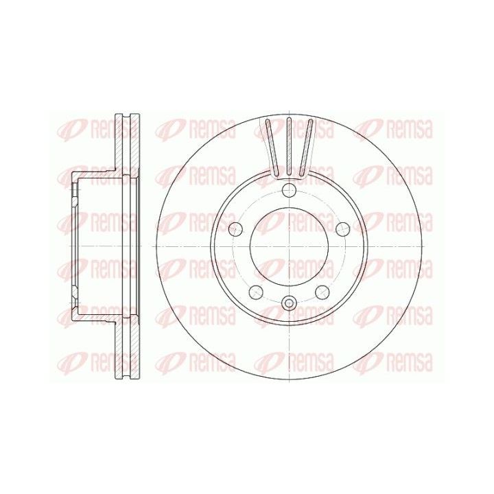 Stabdžių diskas REMSA 6643.10