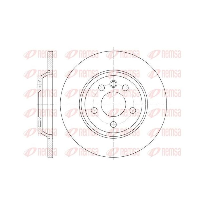 Stabdžių diskas REMSA 6659.00