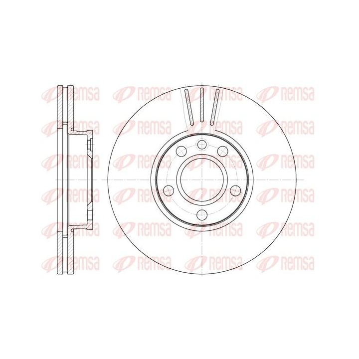 Stabdžių diskas REMSA 6660.10