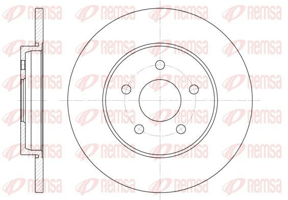 Stabdžių diskas REMSA 6661.00