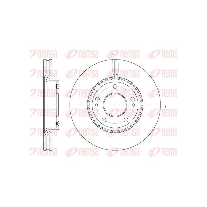 Stabdžių diskas REMSA 6663.10