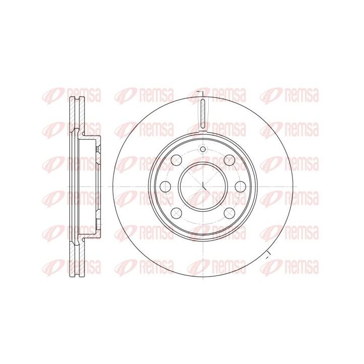 Stabdžių diskas REMSA 6665.10