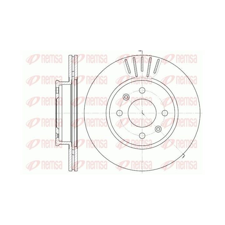 Stabdžių diskas REMSA 6666.10