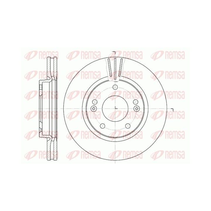 Stabdžių diskas REMSA 6667.10