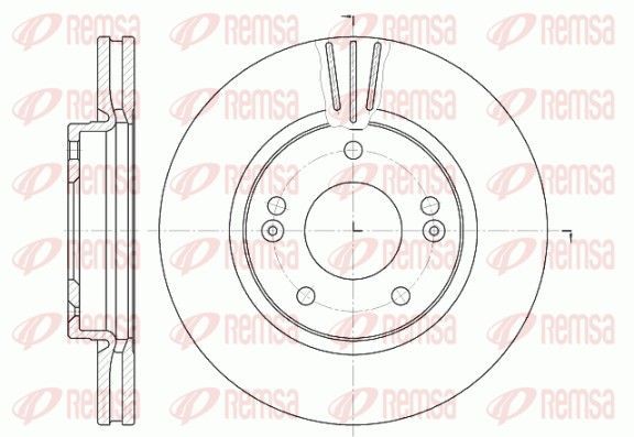 Stabdžių diskas REMSA 6667.10