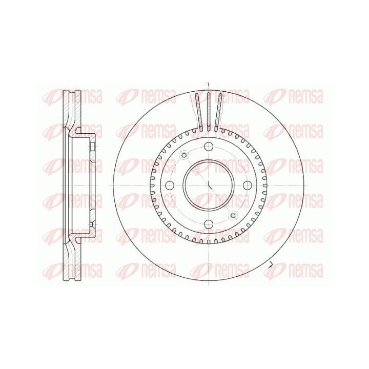 Stabdžių diskas REMSA 6668.10