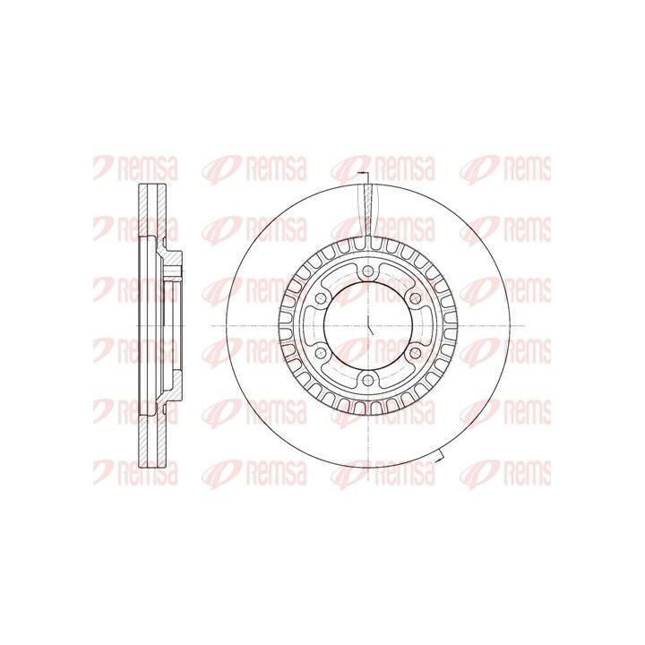Stabdžių diskas REMSA 6669.10