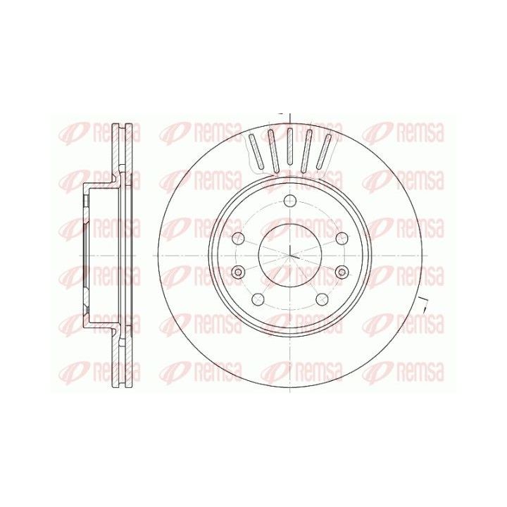 Stabdžių diskas REMSA 6670.10