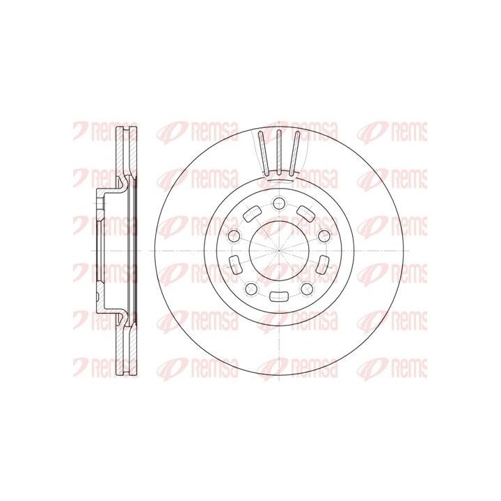 Stabdžių diskas REMSA 6672.10
