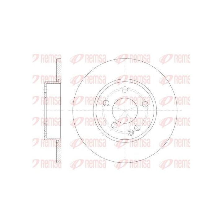 Stabdžių diskas REMSA 6674.00