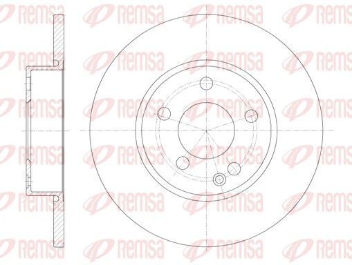 Stabdžių diskas REMSA 6674.00