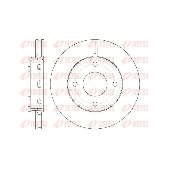 Stabdžių diskas REMSA 6680.10