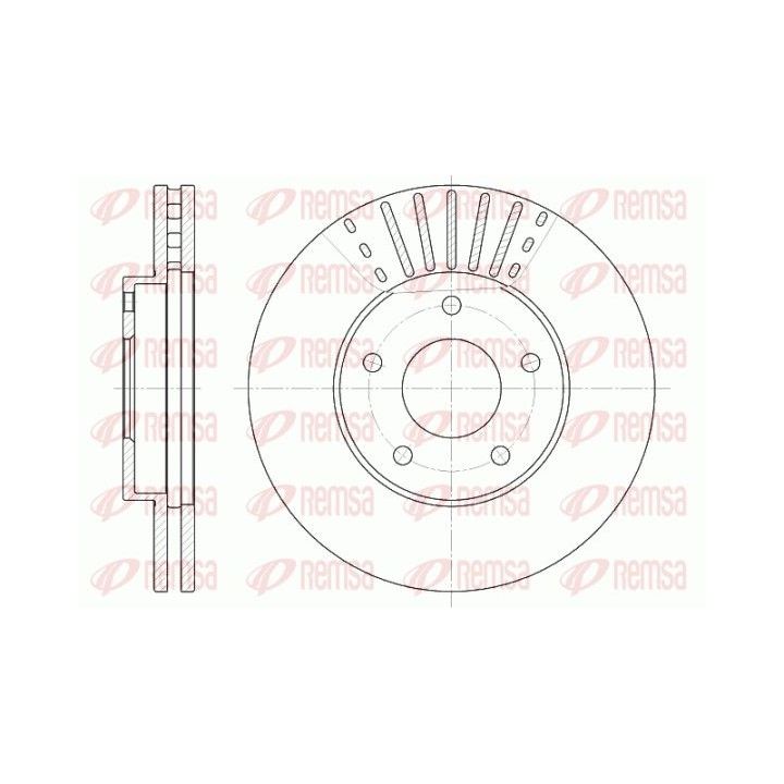 Stabdžių diskas REMSA 6681.10