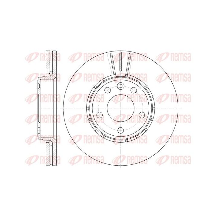 Stabdžių diskas REMSA 6682.10