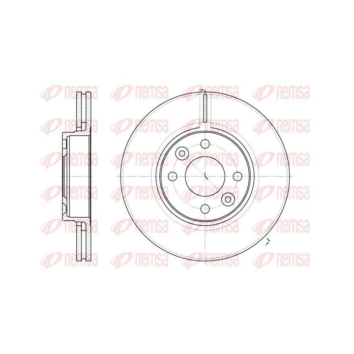 Stabdžių diskas REMSA 6683.10