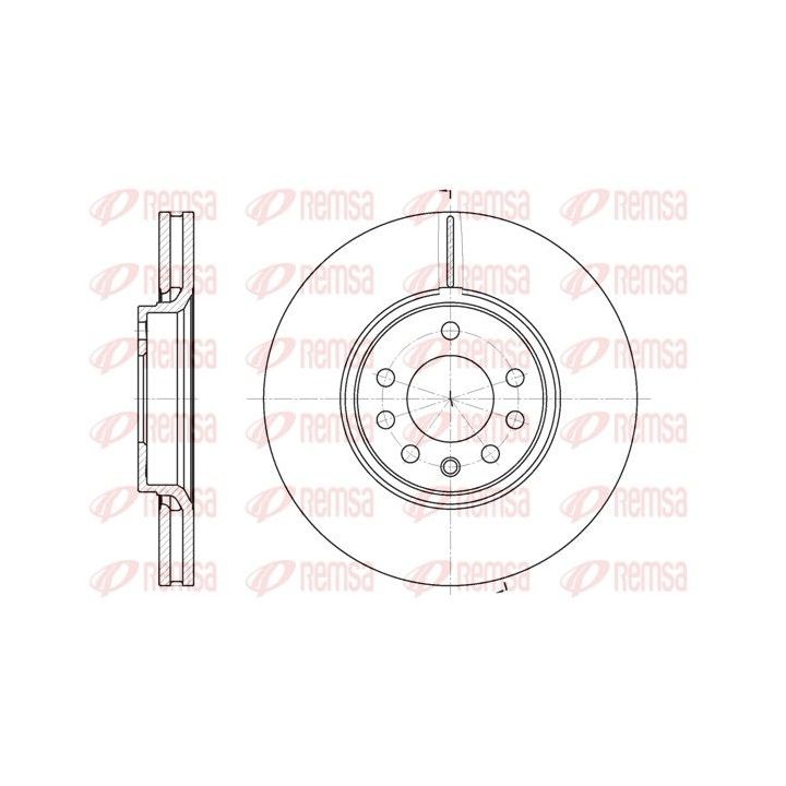 Stabdžių diskas REMSA 6687.10