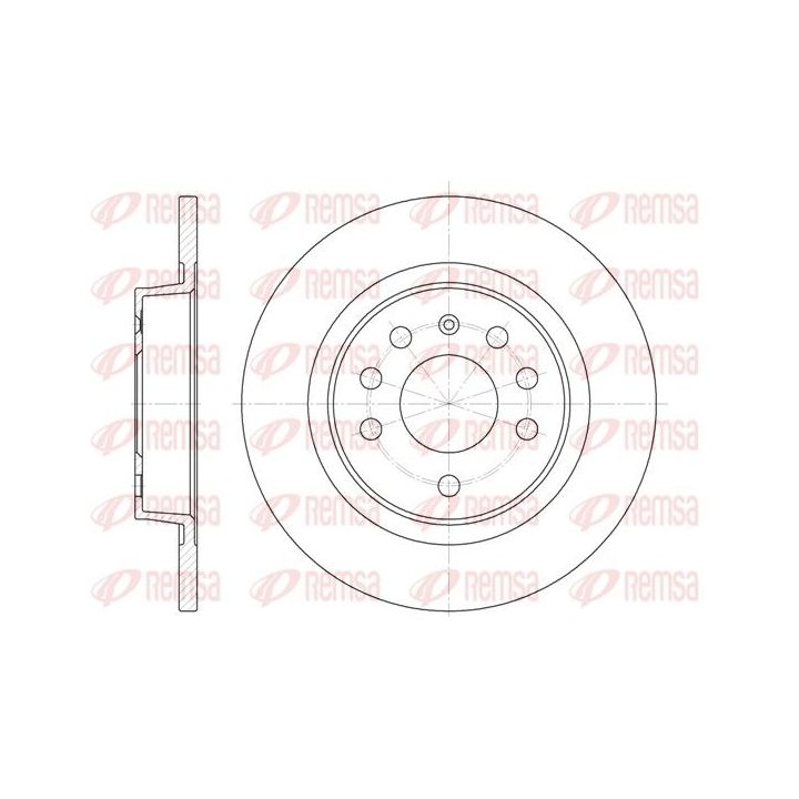 Stabdžių diskas REMSA 6688.00
