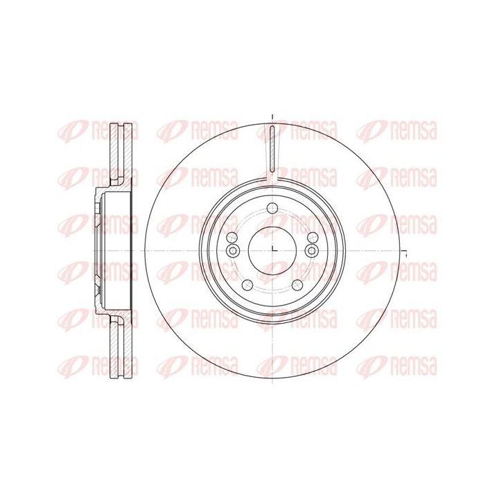 Stabdžių diskas REMSA 6695.10
