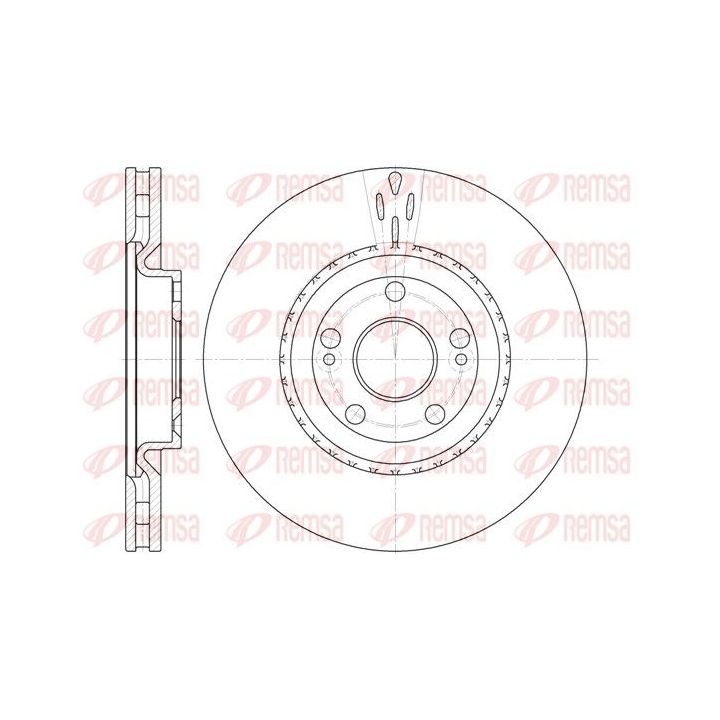 Stabdžių diskas REMSA 6696.10
