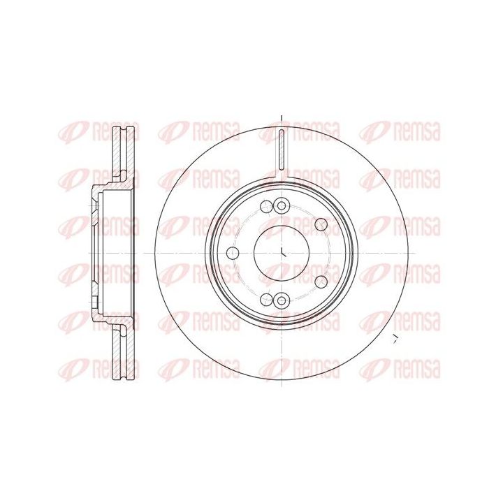 Stabdžių diskas REMSA 6697.10