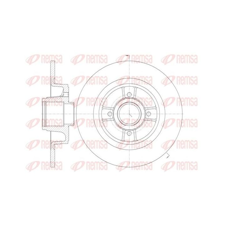Stabdžių diskas REMSA 6698.00